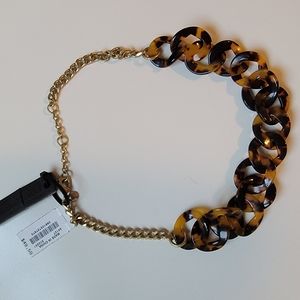 JCrew Tortoise Print Necklace - new with tags